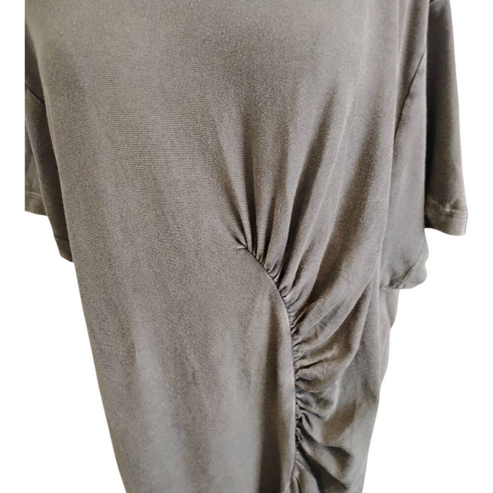 Out From Under Green Rouched Tee Size Small - Picture 4 of 8